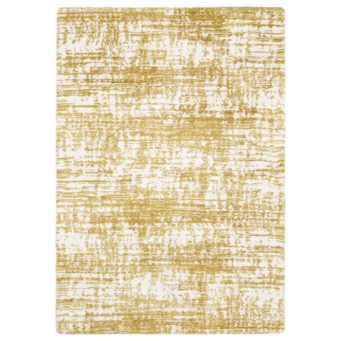 10' X 13' Abstract Area Rug - Gold And Ivory