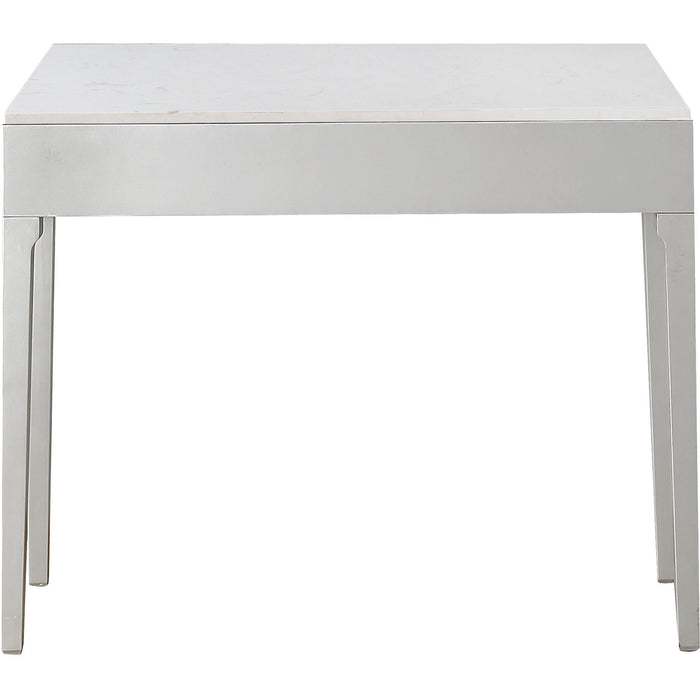 40" Mirrored Glass Console Table - Silver