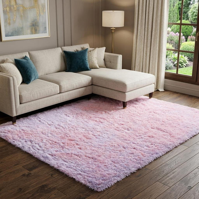 8' X 10' Shag Area Rug (571054) - Pink