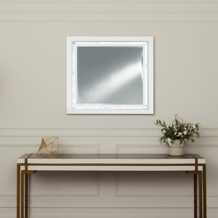 41" Lighted Mounted Accent Mirror - White