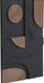 Meridian Furniture Element 50-inch mango wood wall art in natural and black, four-piece wall decor with modern, artistic design.