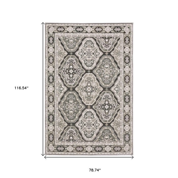 7' X 10' Medallion Area Rug - Blue