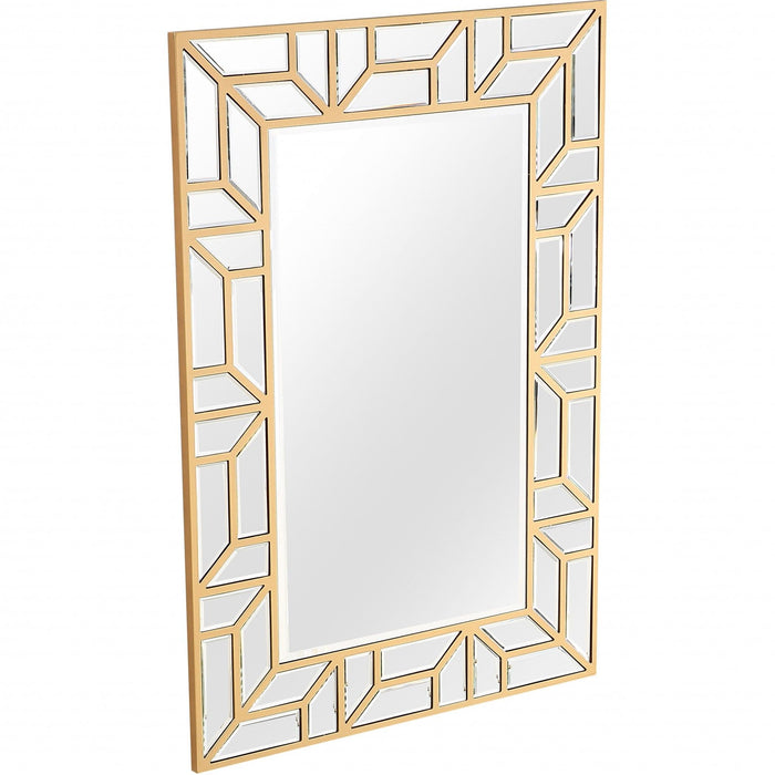45" Framed Accent Mirror - Gold