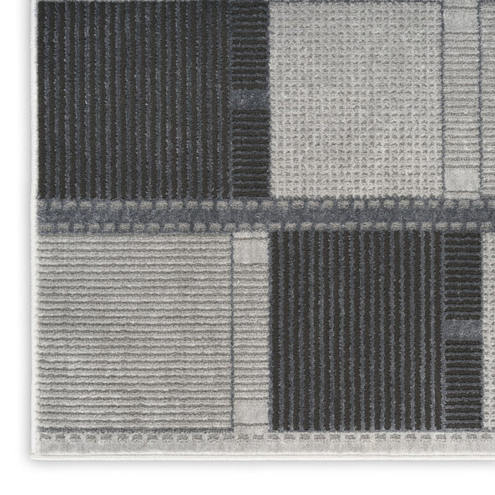 4' X 6' Geometric Area Rug (572504) - Black / Gray