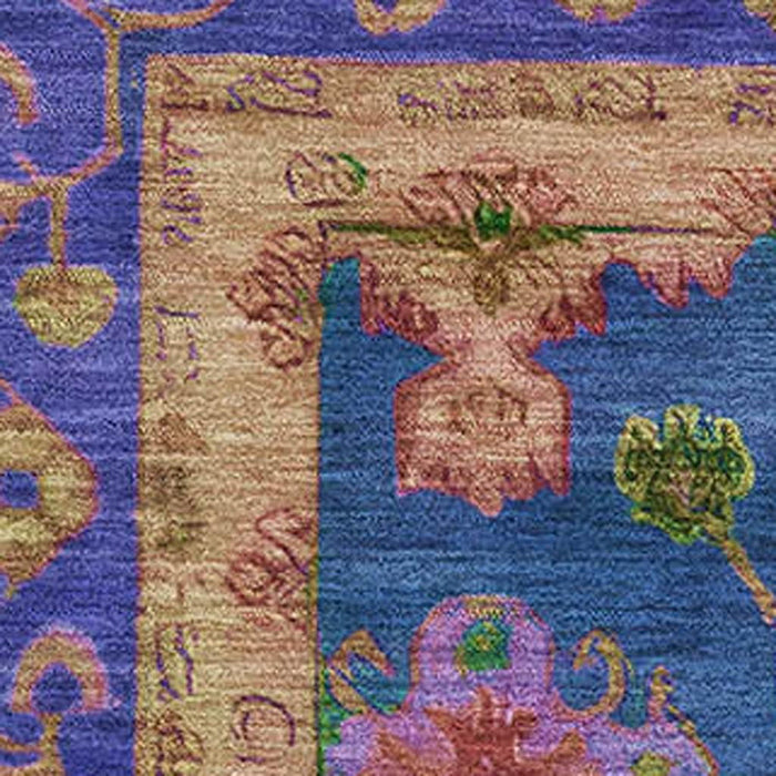 10' X 14' Oriental Washable Area Rug With UV Protection (716437) - Blue / Green