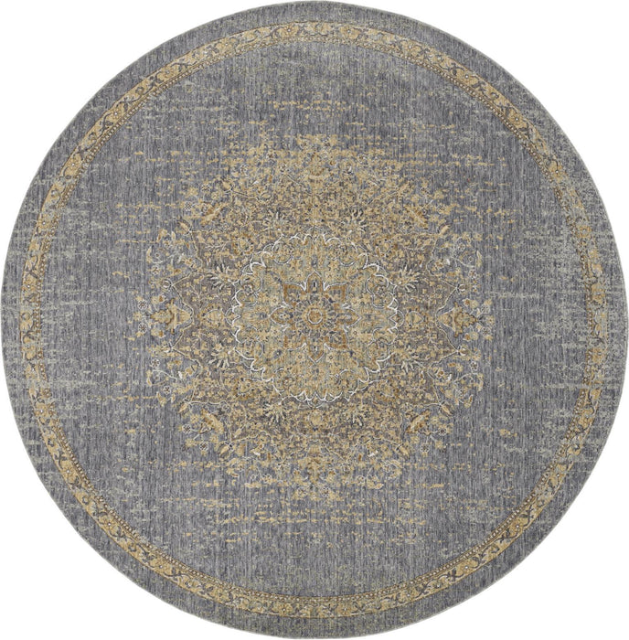 108" x 108" Wool Rug - Slate Gray