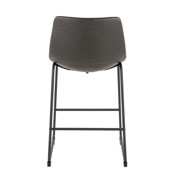 Duke - 26" Fixed-Height Stool - Black Metal