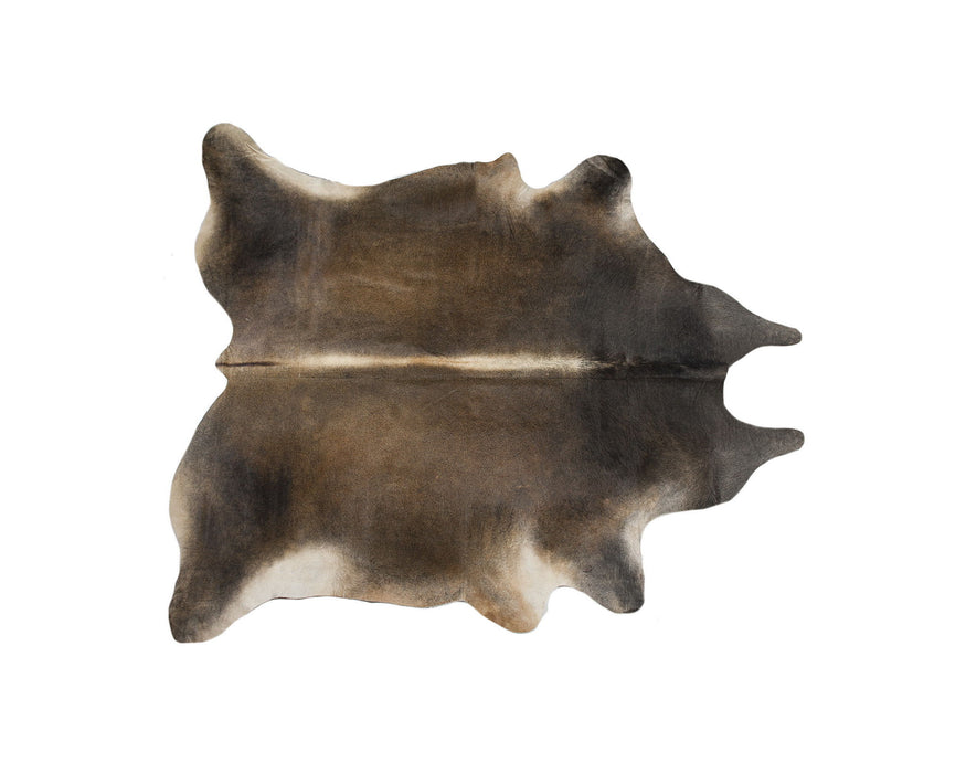5' x 7' Cowhide Hand Knotted Area Rug - Dark Brown