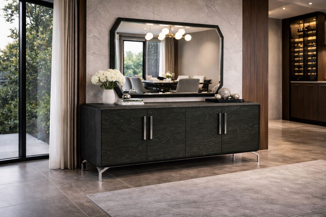 Stainless Steel Solid Console Table - Gray
