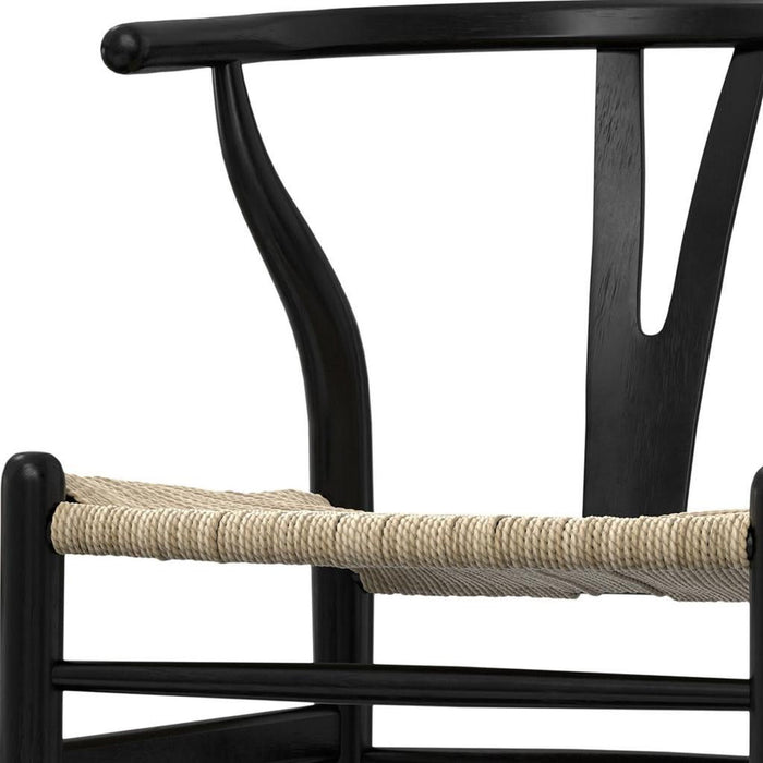 Dining Wood Parsons Chairs (Set of 2) - Black