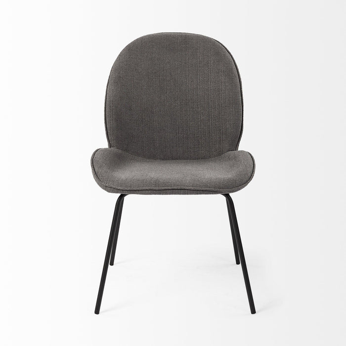 Upholstered Fabric Dining Room Side Chairs (Set of 2) - Gray