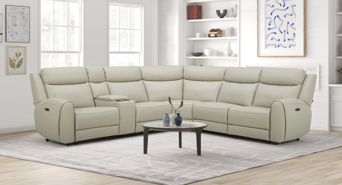 J & M Furniture 6217L Sectional Color 518023 in Beige