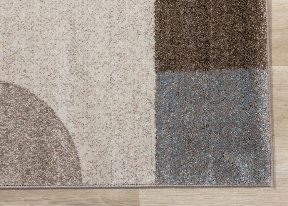 8' X 11' Geometric Area Rug (660320) - Cream / Gray / Brown