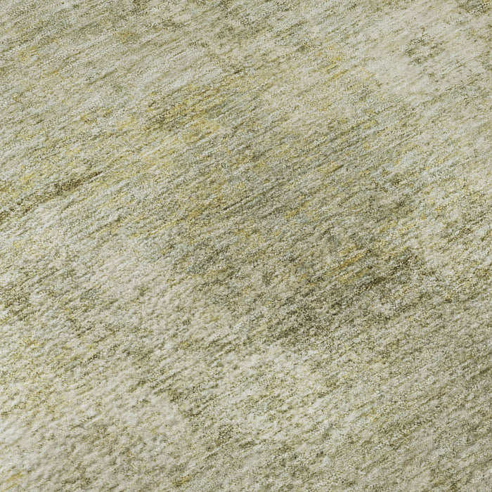 10' X 14' Abstract Washable Area Rug With UV Protection (716791) - Sage / Beige