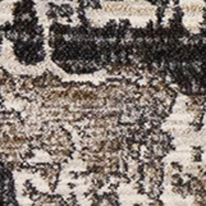 8' X 11' Abstract Area Rug (660110) - Gray / Black / Tan