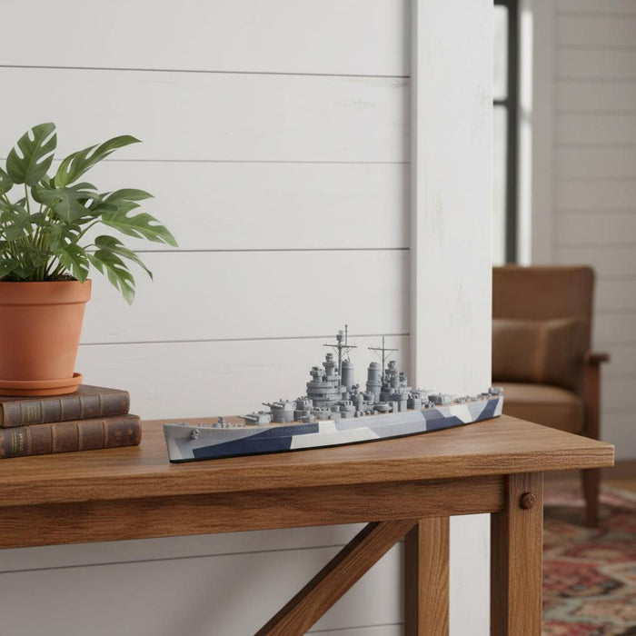 Hand Painted Model Boat (624346) - Gray