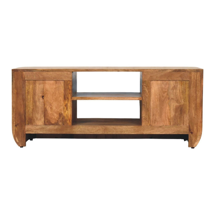 Solid Wood Console Table With Shelf With Drawer (723412) - Brown