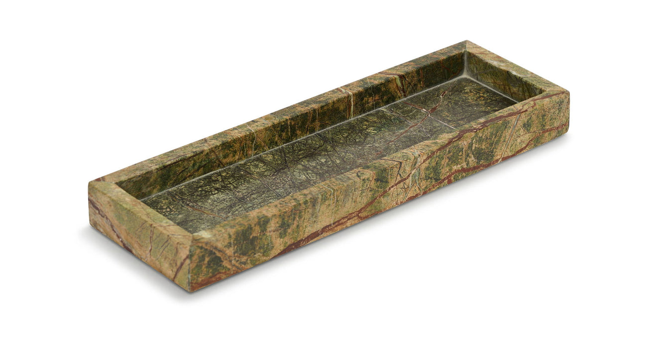 Michael Genuine Marble Tray by Meridian Furniture, featuring a polished marble surface and sleek tray design.