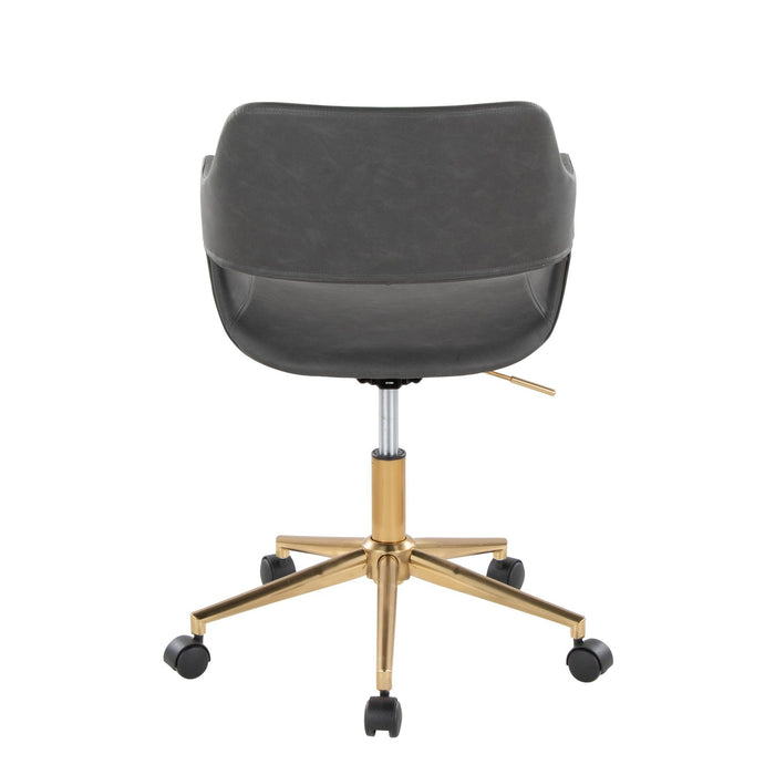 Margarite - Task Chair - Gold Metal