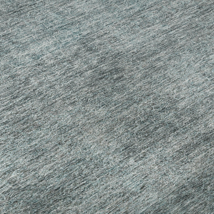 10' X 14' Abstract Washable Area Rug With UV Protection (687991) - Aqua / Beige
