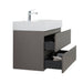 Giga Alice bathroom vanity with wall-mounted design, large storage, one-piece sink basin, modern style, without drain or faucet.