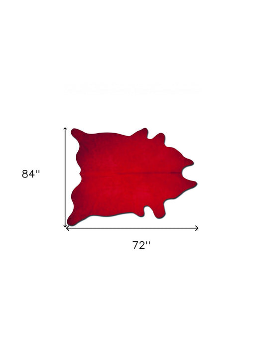 72" x 84" Cowhide Rug - Firecracker