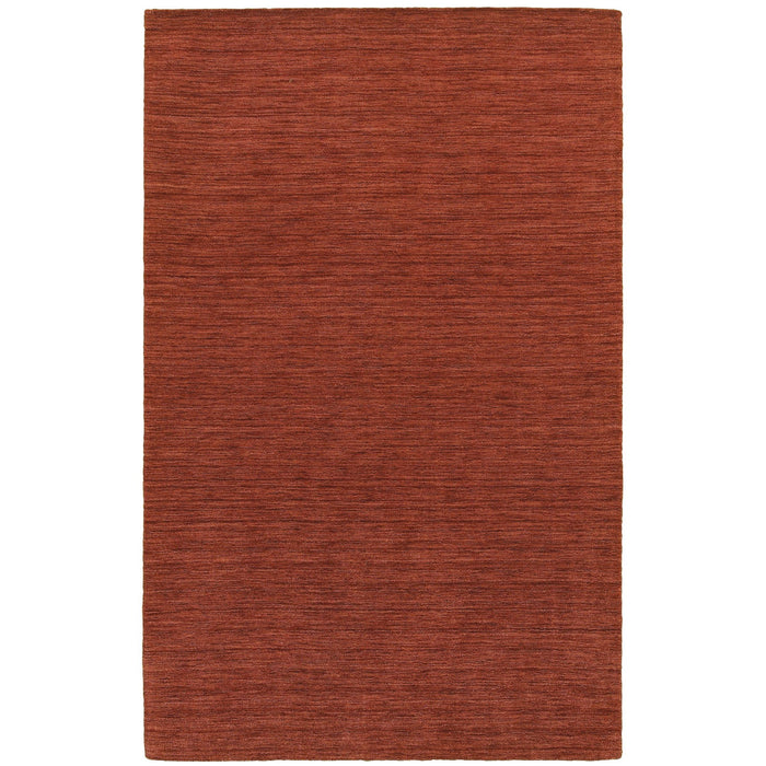 5' X 8' Wool Hand Tufted Area Rug - Rust