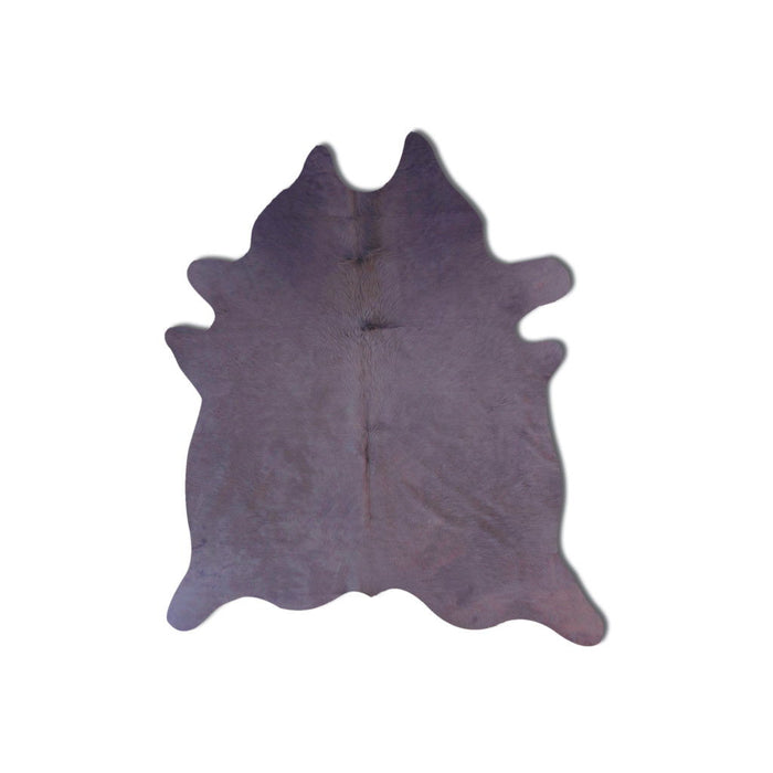 6' x 7' Hand Knotted Area Rug - Lavender Cowhide