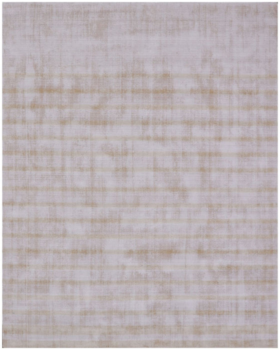 8' x 10' Hand Loomed Area Rug - Camel Striped