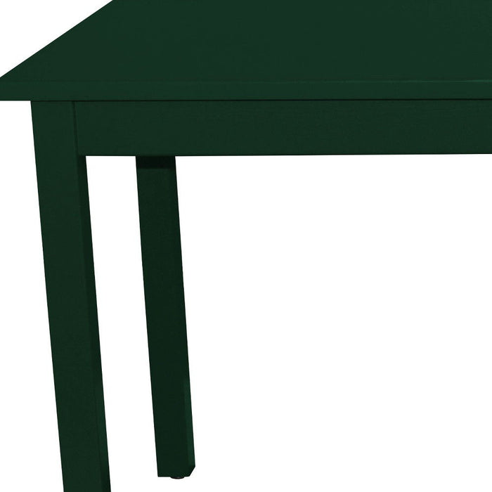 60" Solid Wood Dining Table - Dark Green
