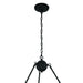 Black and gold 56-inch candle style twelve-light metal chandelier with dimmable feature by HomeRoots.