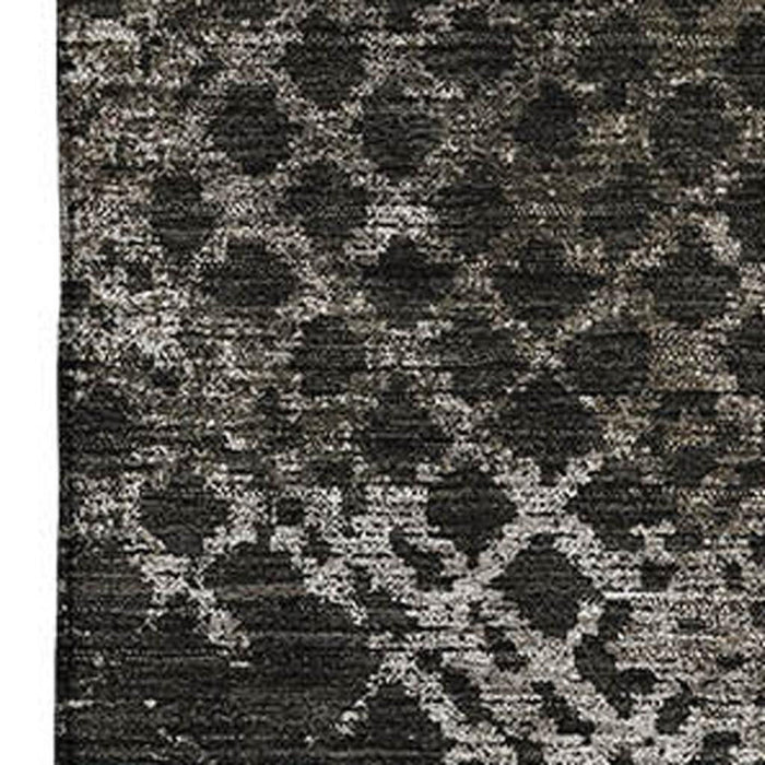 10' X 14' Abstract Geometric Washable Area Rug With UV Protection - Brown And Ivory