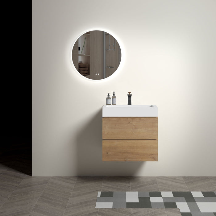 Alice - Bathroom Vanity With Sink, Large Storage Wall Mounted Floating Bathroom Vanity For Modern Bathroom