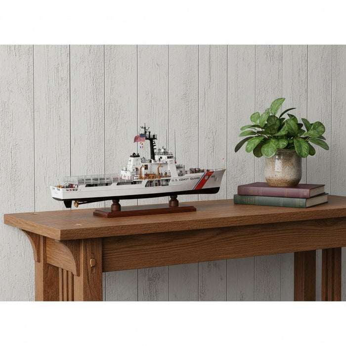 Hand Painted Model Boat (624402) - White