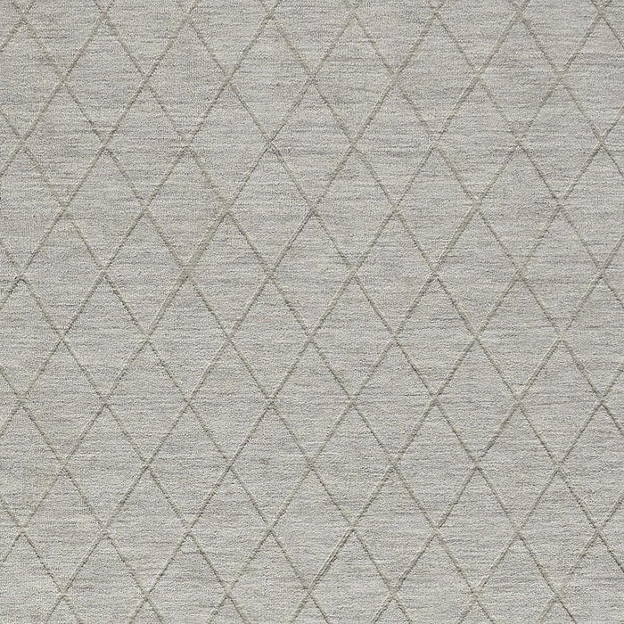 8' X 10' Wool Geometric Hand Woven Area Rug (573165) - Gray