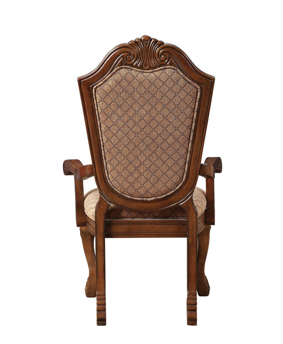 Redwood Upholstered Fabric Dining Arm Chairs (Set of 2) - Tan