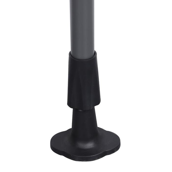 Manual Retractable Patio Awning, UV Resistant Sun Shade With No Drill Installation