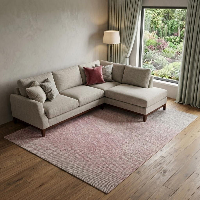10' X 14' Ombre Washable Area Rug With UV Protection (673807) - Pink / Ivory