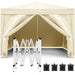 Giga 10x10 ft folding canopy with removable sidewalls, outdoor event shelter, portable gazebo for parties, beach, camping, and weddings