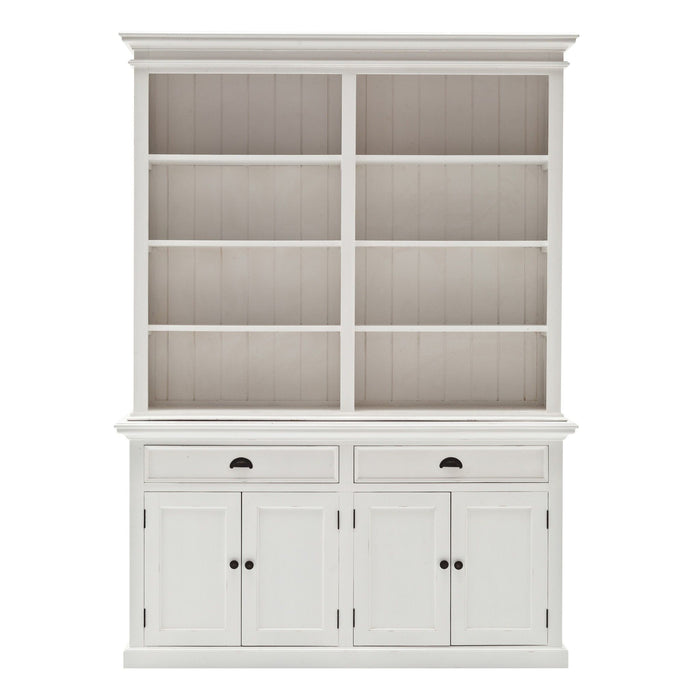 Side Board With Hutch - White