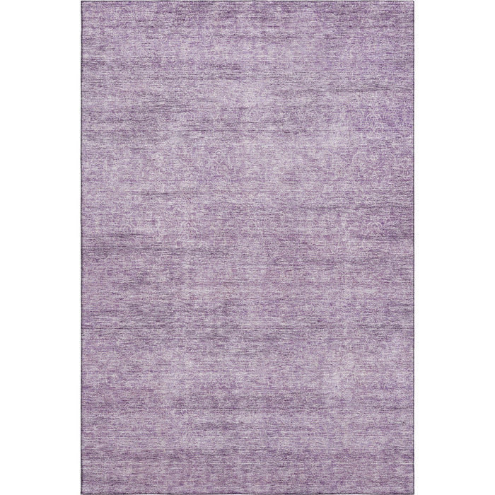 10' X 14' Abstract Washable Area Rug With UV Protection (687979) - Lavender / Ivory