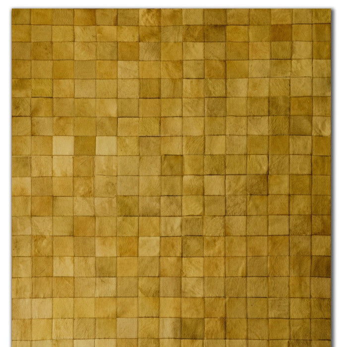 5' X 8' Cowhide Patchwork Area Rug (544482) - Tan