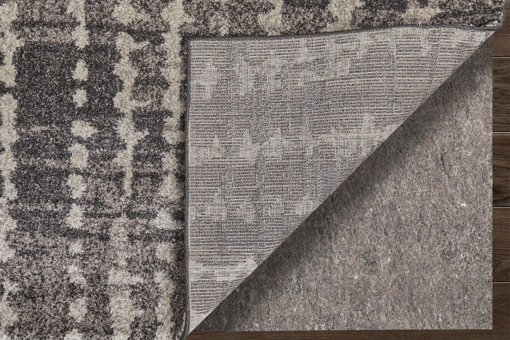 9' X 12' Abstract Area Rug - Black