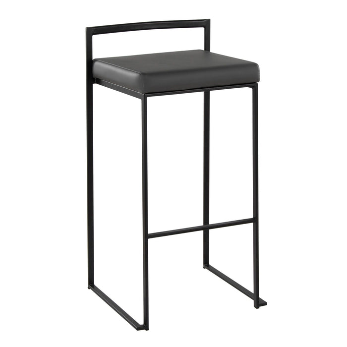 Fuji - Stackable Barstool - Black Metal