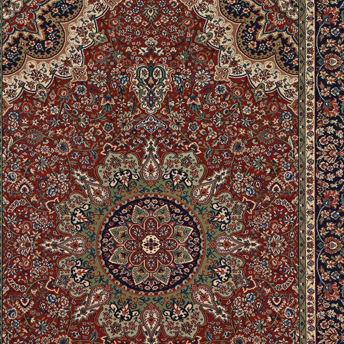 10' X 13' Oriental Area Rug - Red And Blue