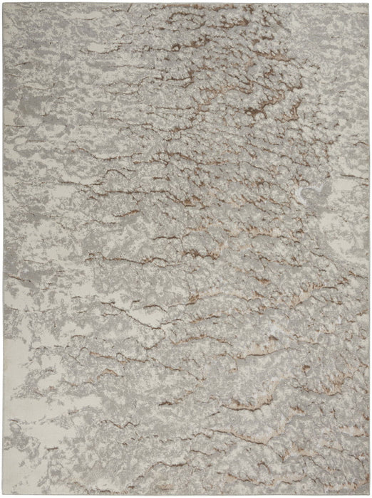 5' X 7' Abstract Area Rug (550601) - Gray / Brown