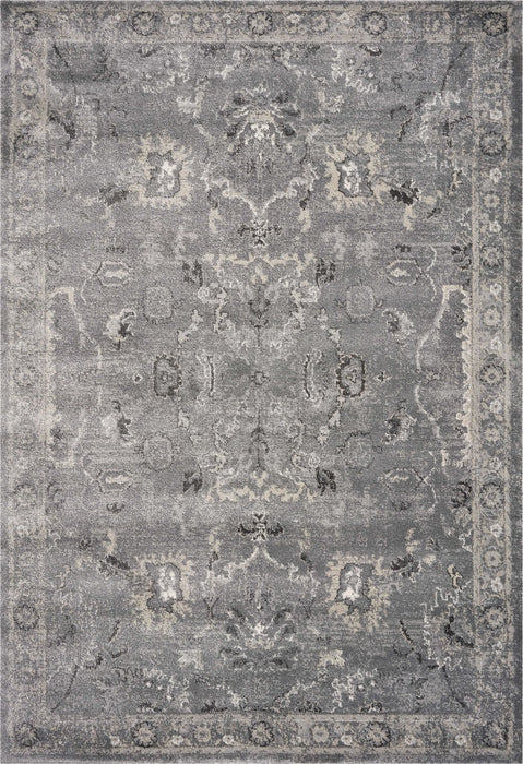 7' x 9' Polypropylene Area Rug - Gray