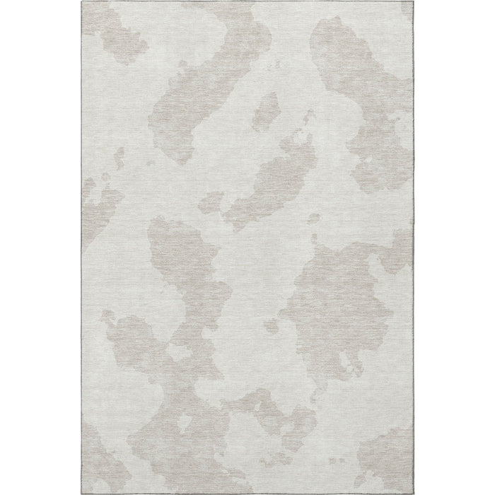10' X 14' Abstract Washable Area Rug With UV Protection (677040) - Ivory / Beige