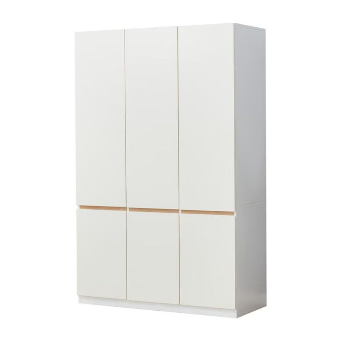 74" Six Door Combo Dresser - White