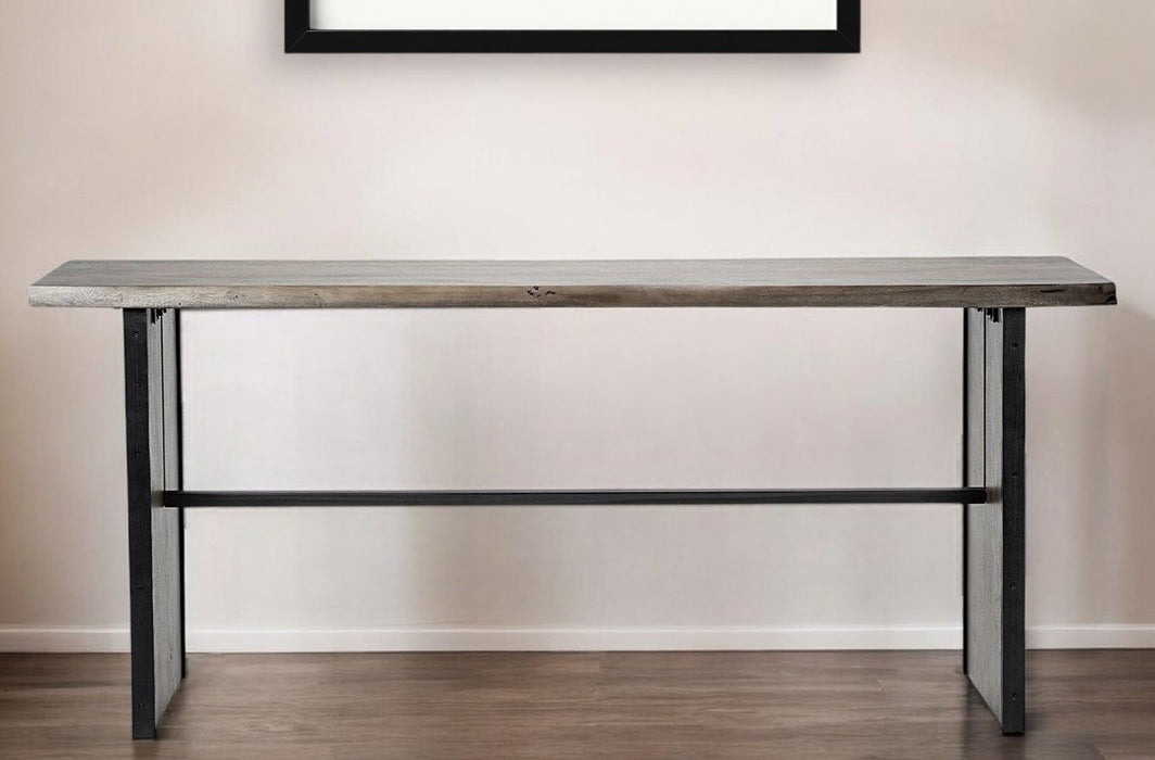 Solid Wood Solid Console Table - Brown